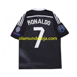 Camisola Real Madrid Cristiano Ronaldo 7 2014 Retro Homem Equipamento Terceiro Manga Curta